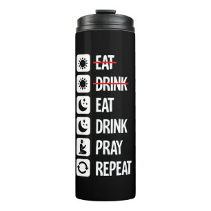 Wiederholung des Alkoholbetens - Ein-Modus Thermosbecher