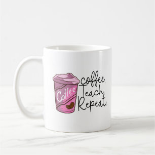 Wiederholung des Kaffeetablaufs Funny Teacher Zi Kaffeetasse