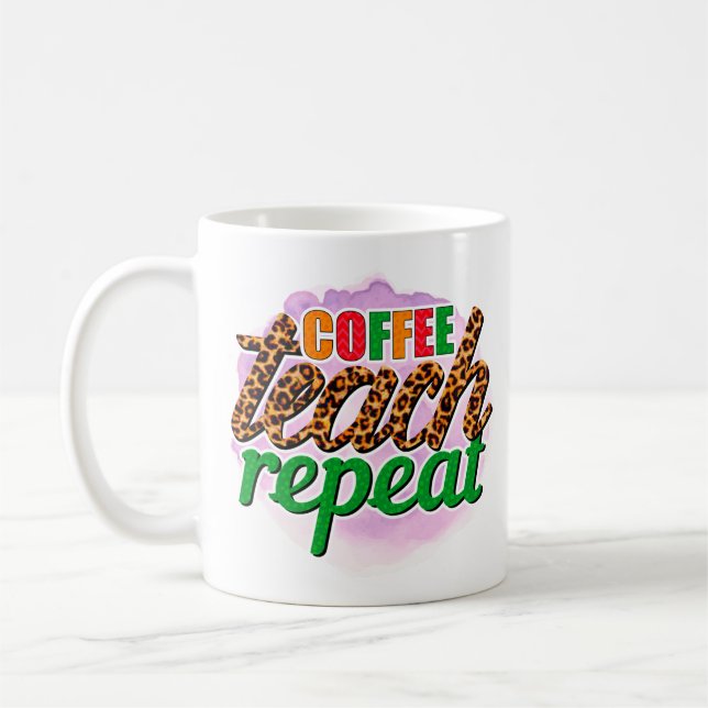 Wiederholung des Kaffeetablaufs Kaffeetasse (Links)