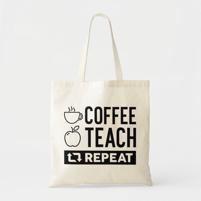 Wiederholung des Kaffeetablaufs Tragetasche (Vorne)