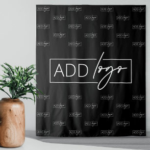 Wiederholung des Minimalistischen Business-Logos i Wandteppich