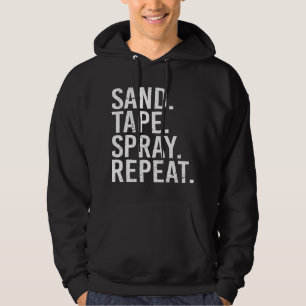 Wiederholung des Sandbandsprays. Auto Body Painter Hoodie