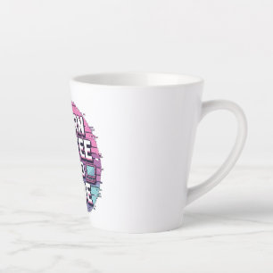 Wiederholung des Schlafcodes - Minimalistischer Pr Milchtasse