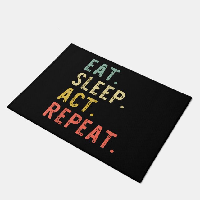 Wiederholung des Sleep Act Fußmatte (Schrägansicht)