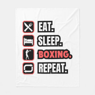 Wiederholung des Sleep Boxing Fleecedecke