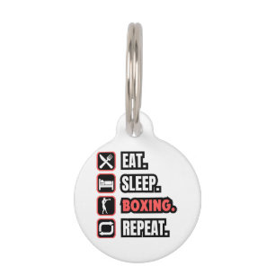 Wiederholung des Sleep Boxing Haustiermarke