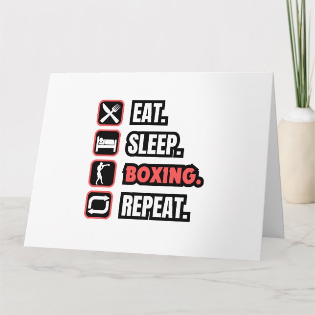Wiederholung des Sleep Boxing Karte (Vorderseite)