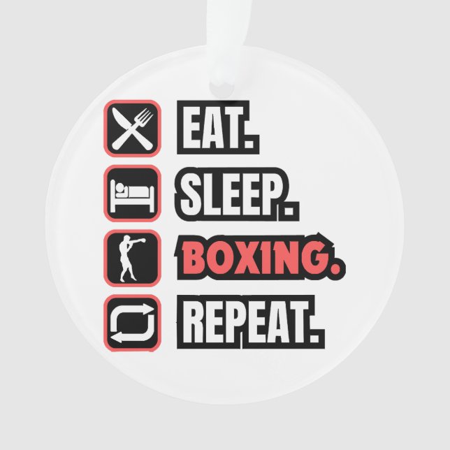 Wiederholung des Sleep Boxing Ornament (Vorderseite)