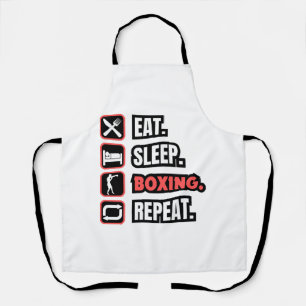 Wiederholung des Sleep Boxing Schürze