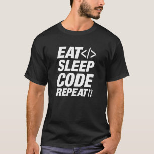 Wiederholung des Sleep-Codes T-Shirt