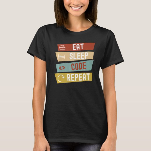 Wiederholung des Sleep-Codes T-Shirt (Vorderseite)