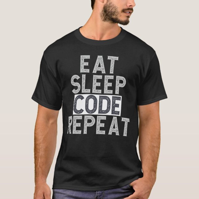 Wiederholung des Sleep-Codes T-Shirt (Vorderseite)