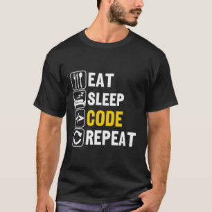 Wiederholung des Sleep-Codes T-Shirt