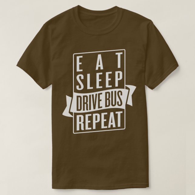 Wiederholung des Sleep Drive-Bus T-Shirt (Design vorne)