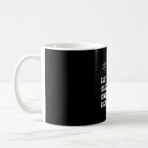 Wiederholung des Sleep Snow Skiings essen Kaffeetasse