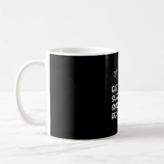 Wiederholung des Sleep Snow Skiings essen Kaffeetasse