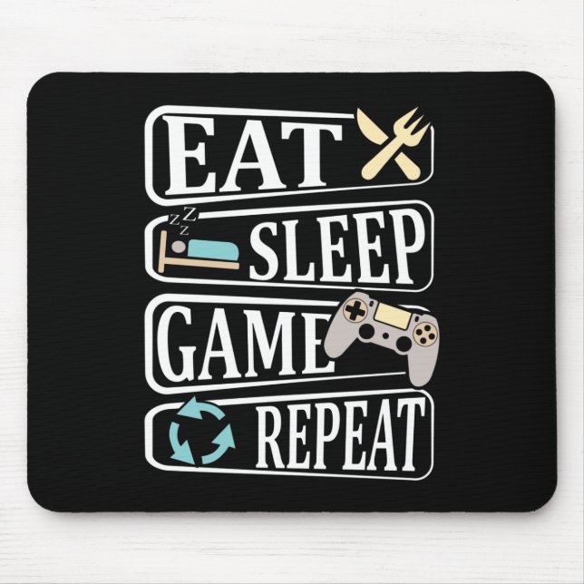 Wiederholung des Sleep-Spiels Mousepad (Vorne)