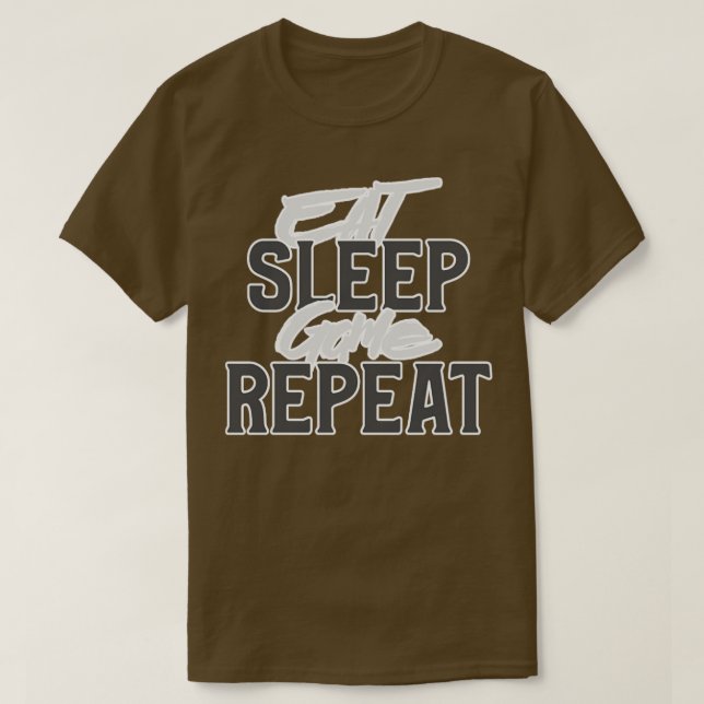 Wiederholung des Sleep-Spiels T-Shirt (Design vorne)