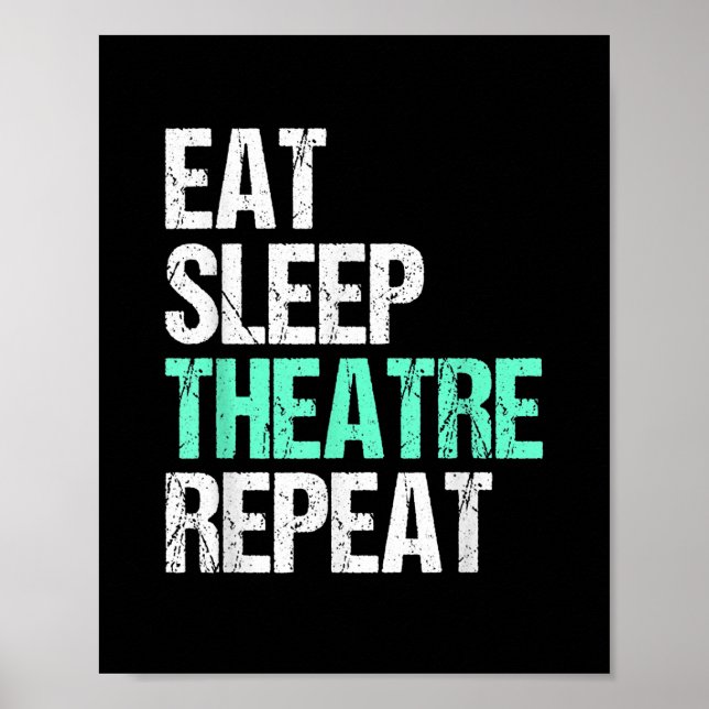 Wiederholung des Sleep Theaters essen Poster (Vorne)
