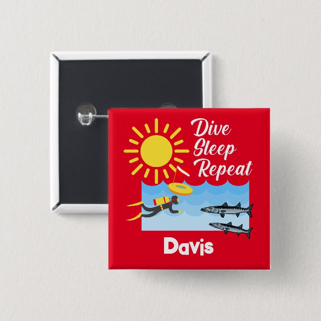 Wiederholung des Tauchgangs - Schaltfläche Platz Button (Vorne & Hinten)