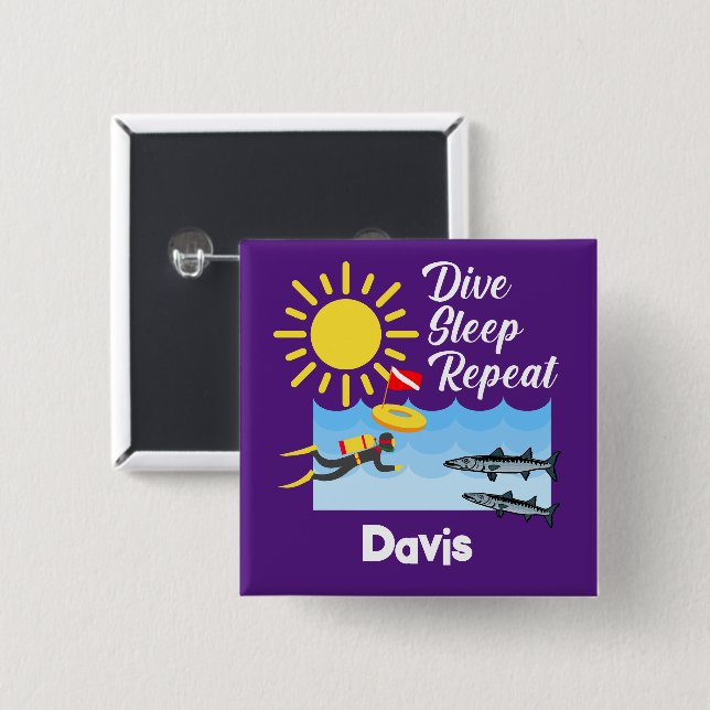 Wiederholung des Tauchgangs - Schaltfläche Platz Button (Vorne & Hinten)