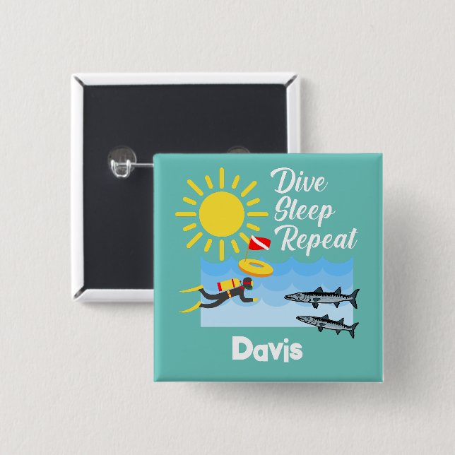 Wiederholung des Tauchgangs - Schaltfläche Platz Button (Vorne & Hinten)