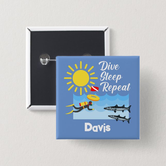 Wiederholung des Tauchgangs - Schaltfläche Platz Button (Vorne & Hinten)