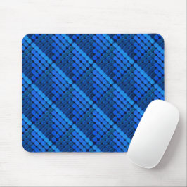 Wiederholung königsblauer Kreise, die geometrisch  Mousepad