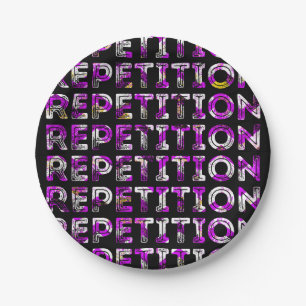 Wiederholung Pappteller