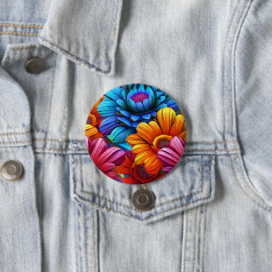 Wiederholung von 3d-farbigen Blume Button