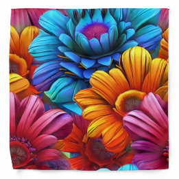 Wiederholung von 3d-farbigen Blume Halstuch
