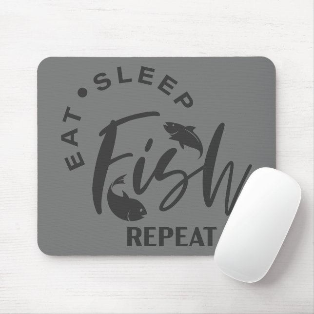 Wiederholung von Schlaf-Fischen Mousepad (Mit Mouse)