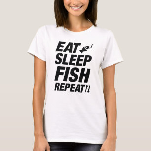 Wiederholung von Schlaf-Fischen T-Shirt