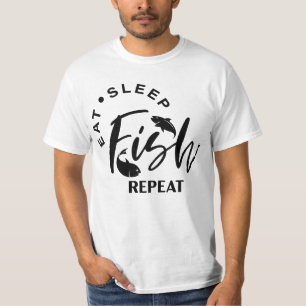 Wiederholung von Schlaf-Fischen T-Shirt