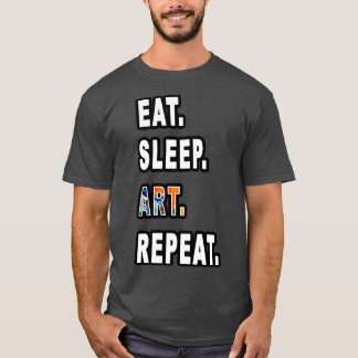 Wiederholung von Sleep Art T-Shirt