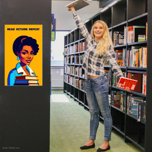 Wiederholungsbibliothek-Poster lesen Poster