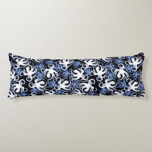 Wiederholungsmotiv | Octopus Pattern Seitenschläferkissen (Vorderseite)