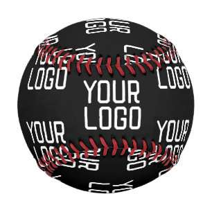 Wiederholungsmuster mit Ihrem Logo bearbeitbare Vo Baseball