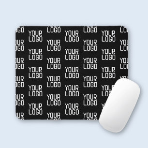 Wiederholungsmuster mit Ihrem Logo bearbeitbare Vo Mousepad