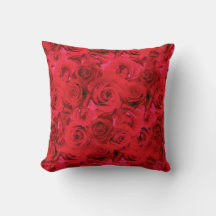 Wiederkehrendes Blumenmotiv | Roter Rosen Muster
