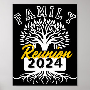 Wiedersehen 2024 der Familie Vintag Poster