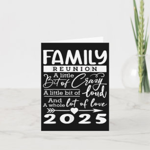 Wiedersehen 2025 Familienliebhaber Karte