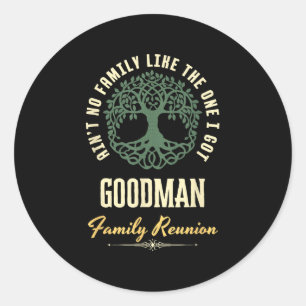 Wiedersehen 2025-Matching-Design der Familie - Goo Runder Aufkleber