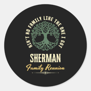 Wiedersehen 2025-Matching-Design der Familie - She Runder Aufkleber