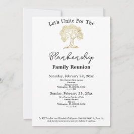 Wiedersehen 2-Tage-Vorlage für Artwork-Produktfami Einladung