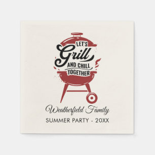 Wiedersehen Annual GRILLEN Summer Partys Custom Serviette