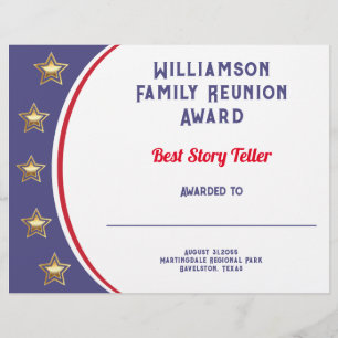 Wiedersehen Award Briefbogen
