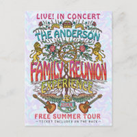 Wiedersehen Band Concept Ticket Thema Retro 70er