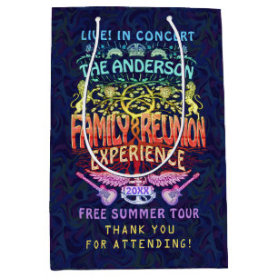 Wiedersehen Band Retro 70er Konzert Vielen Dank v2 Mittlere Geschenktüte