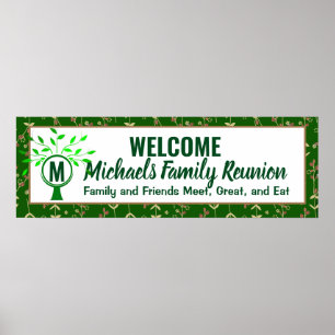 Wiedersehen-Banner der Monogram-Familie Poster
